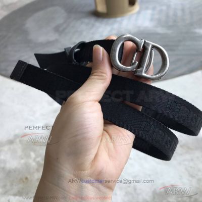 AAA Replica CD Saddle Nylon Belt For Women